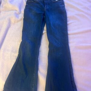 Women's Blue Flared Jeans